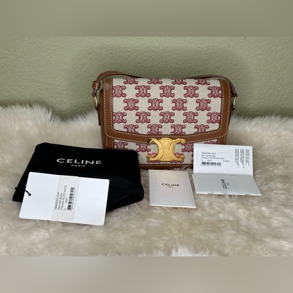 Celine Teen Triomphe Limited Edition Women Handbag Crossbody Shoulder Bag - Picture 3 of 16